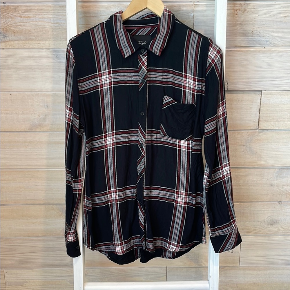 Rails Hunter plaid button-up shirt